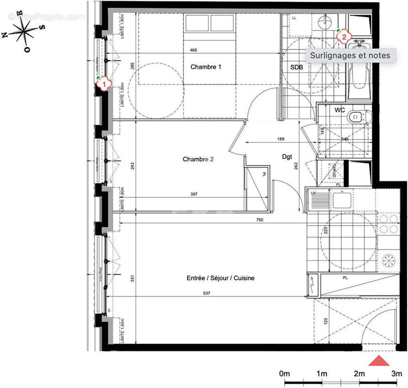 Appartement à LE BLANC-MESNIL