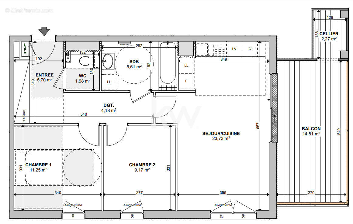 Appartement à MITTELHAUSBERGEN