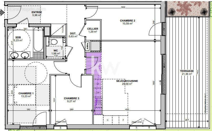 Appartement à MITTELHAUSBERGEN