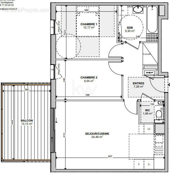 Appartement à MITTELHAUSBERGEN