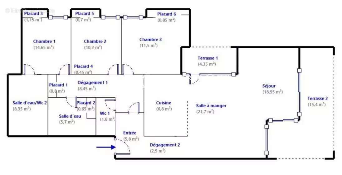 Appartement à MARSEILLE-7E