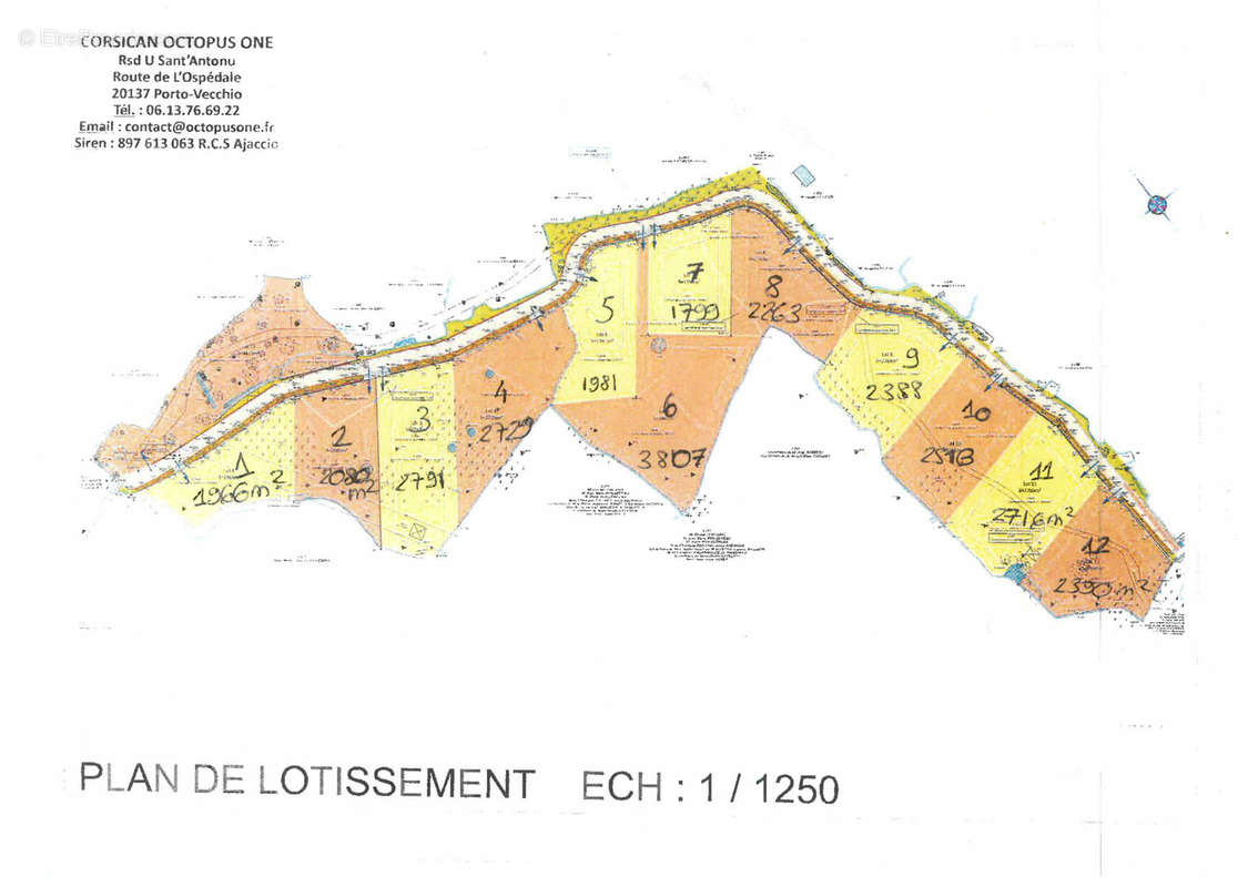 Terrain à BONIFACIO