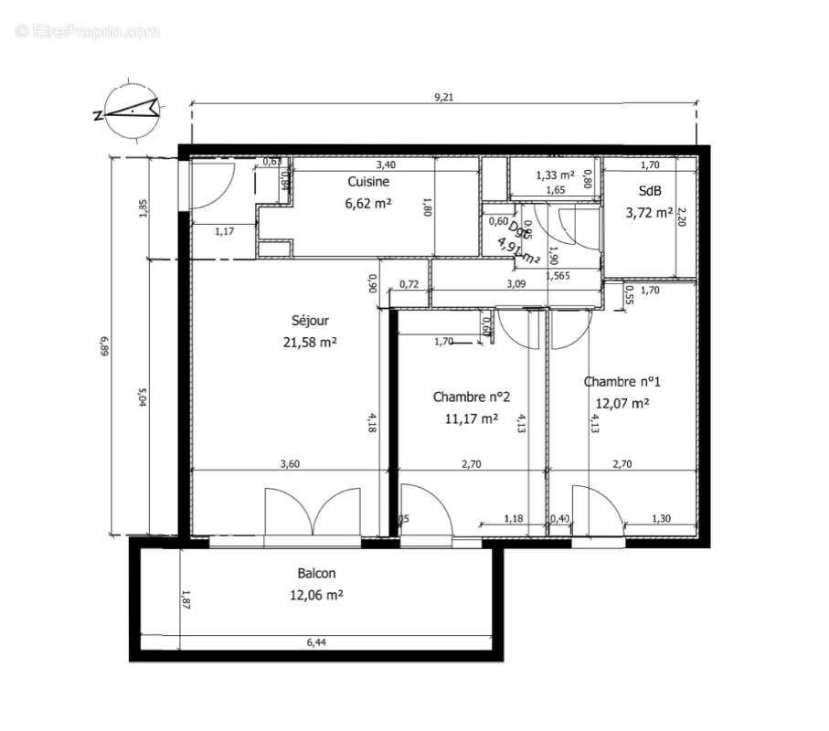 Appartement à ELANCOURT