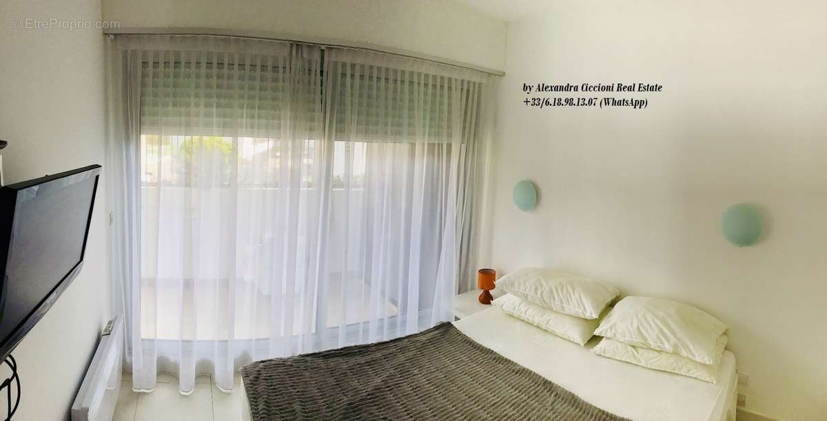 Chambre Maitre - Appartement à MENTON