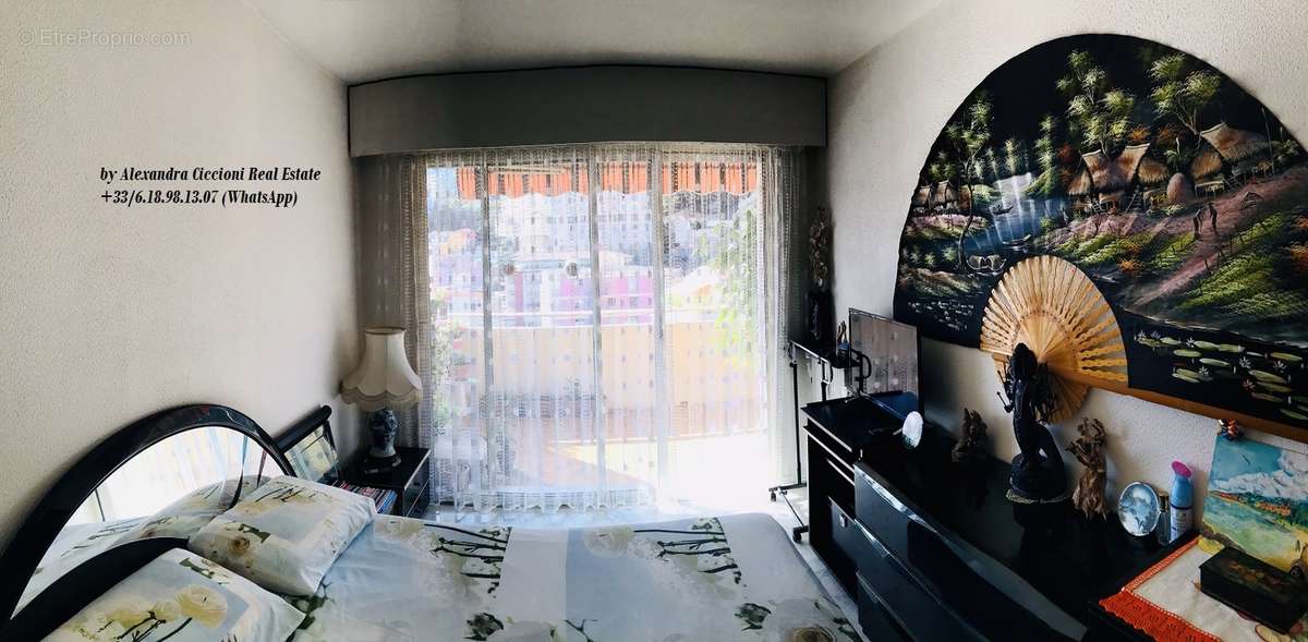 Chambre Maitre - Appartement à MENTON