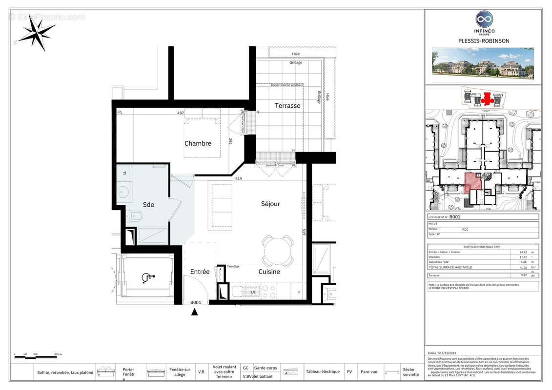 Appartement à LE PLESSIS-ROBINSON