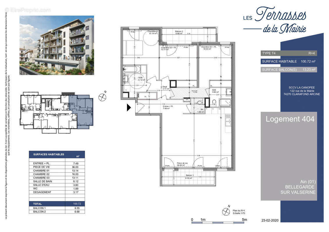 Appartement à BELLEGARDE-SUR-VALSERINE