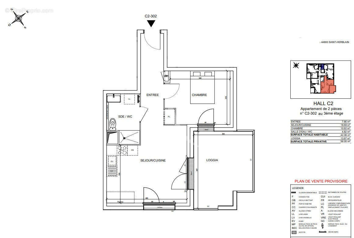 Appartement à SAINT-HERBLAIN