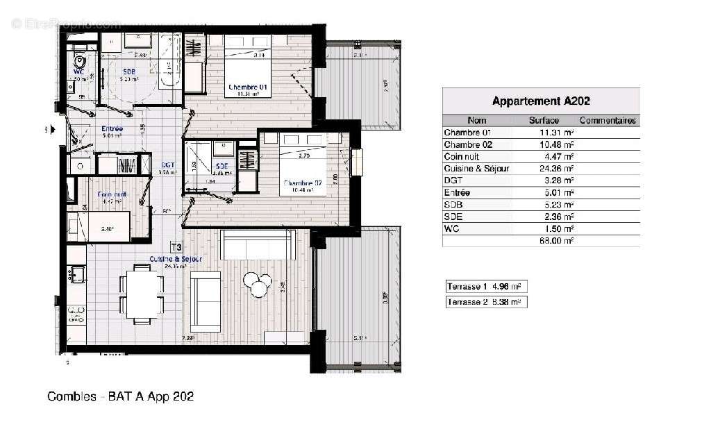 Appartement à MORILLON