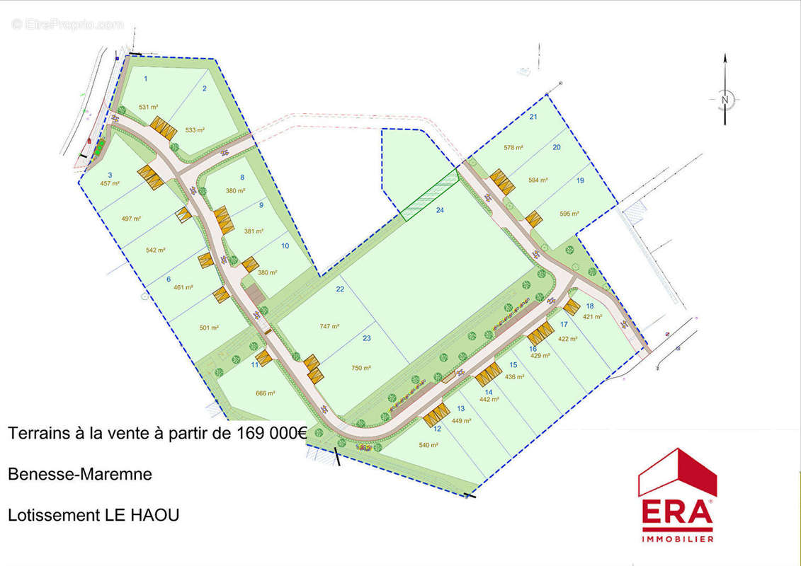 Terrain à BENESSE-MAREMNE