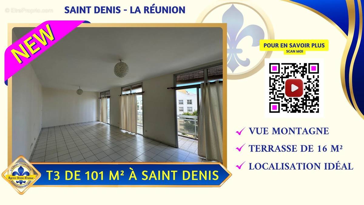 Appartement à SAINT-DENIS