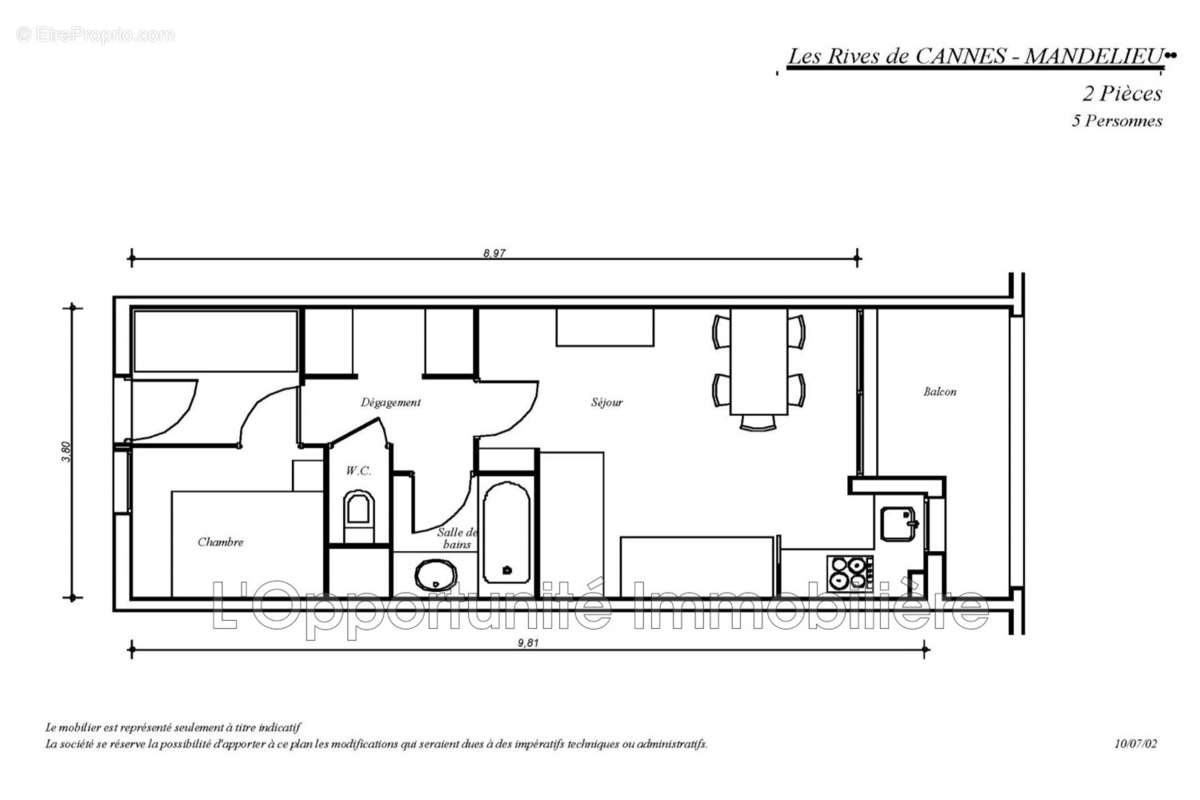 Appartement à MANDELIEU-LA-NAPOULE