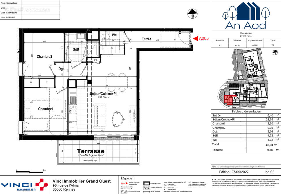 Appartement à PLERIN