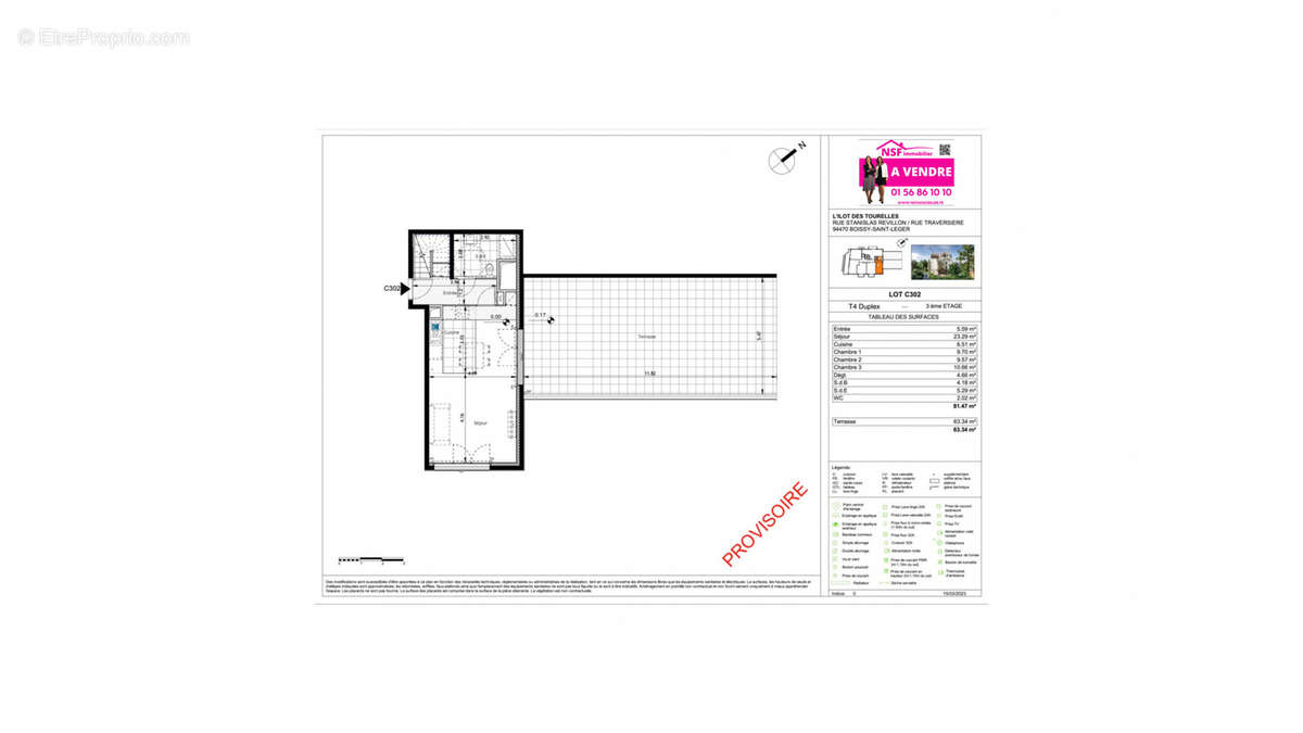 Appartement à BOISSY-SAINT-LEGER