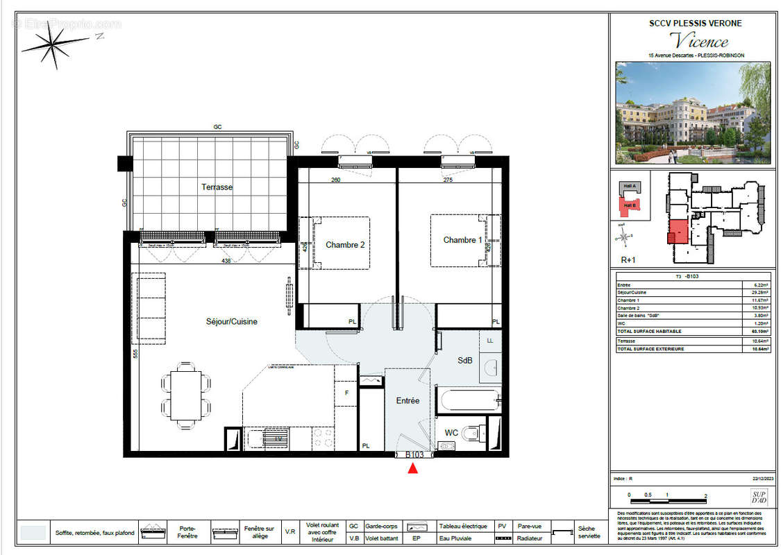 Appartement à LE PLESSIS-ROBINSON