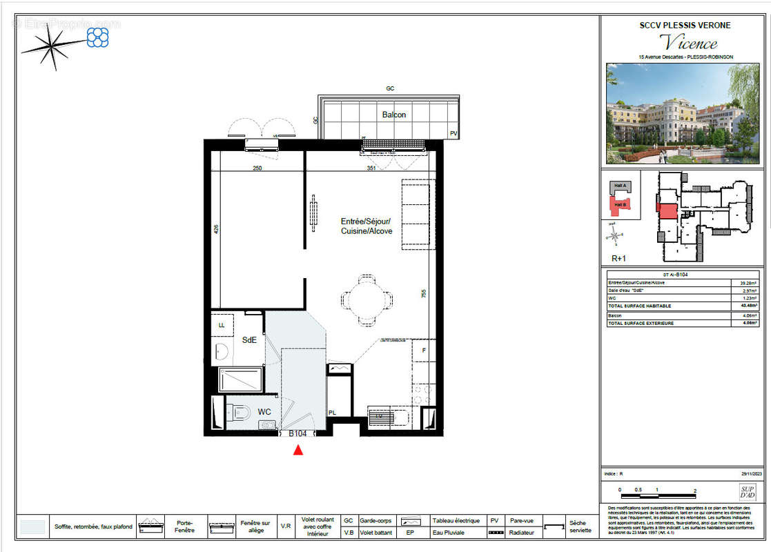 Appartement à LE PLESSIS-ROBINSON