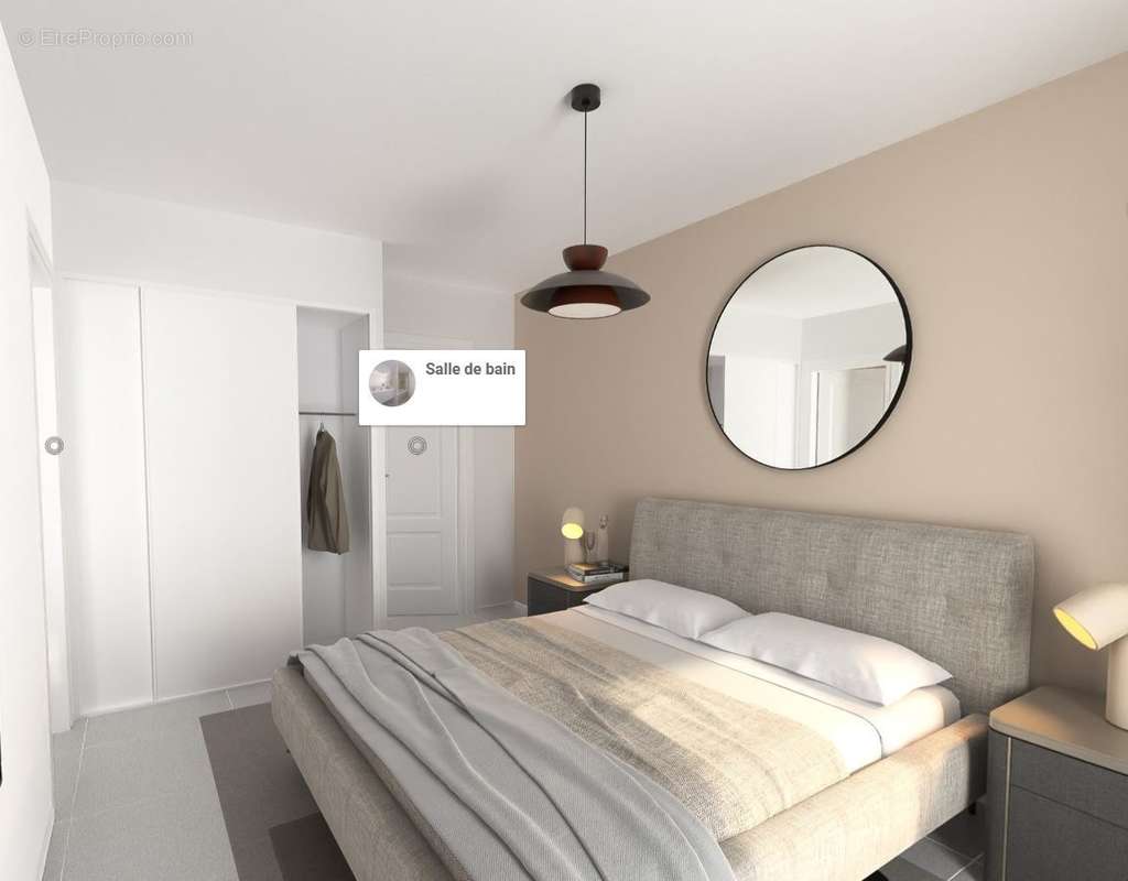 Plan 3D de l&#039;appartement - RDC - Appartement à CASTELNAU-LE-LEZ