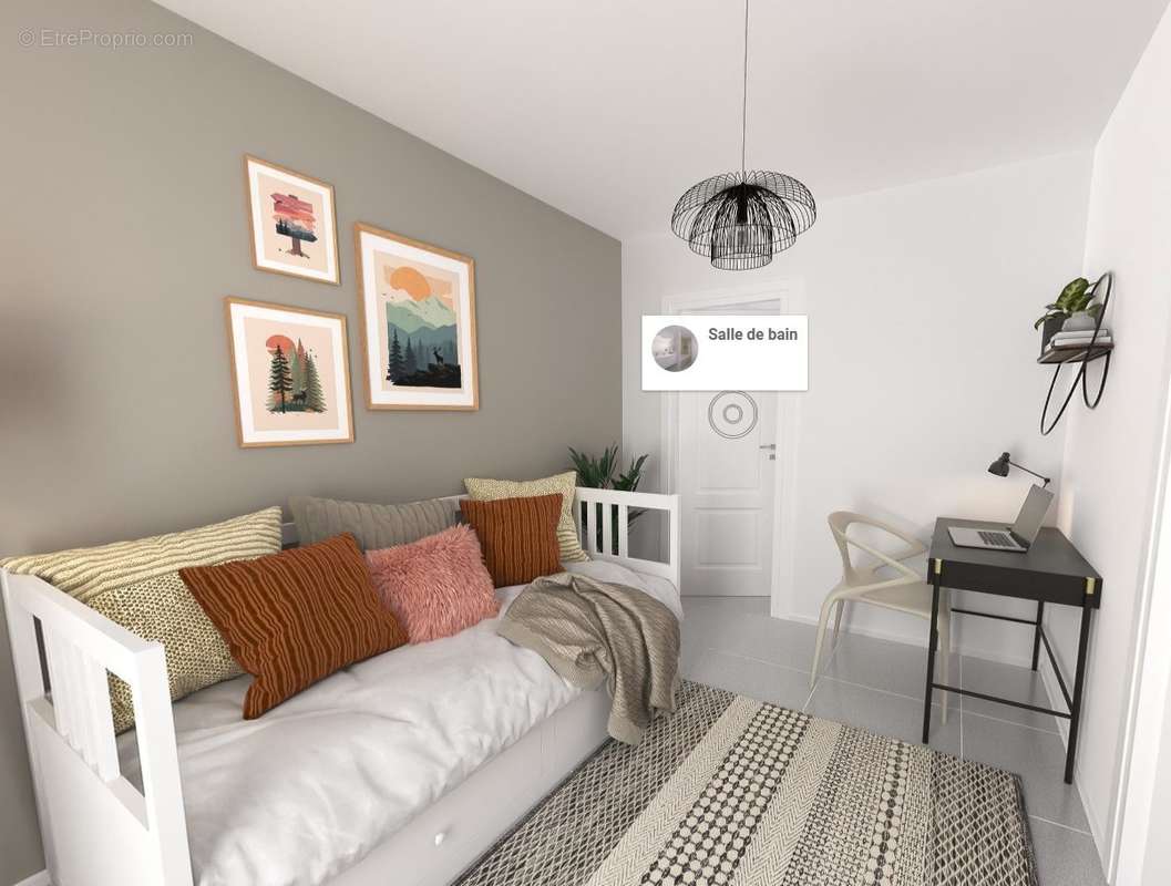 Plan 3D de l&#039;appartement  - Appartement à CASTELNAU-LE-LEZ