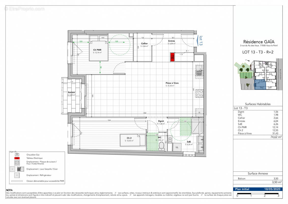 Appartement à VAUX-LE-PENIL