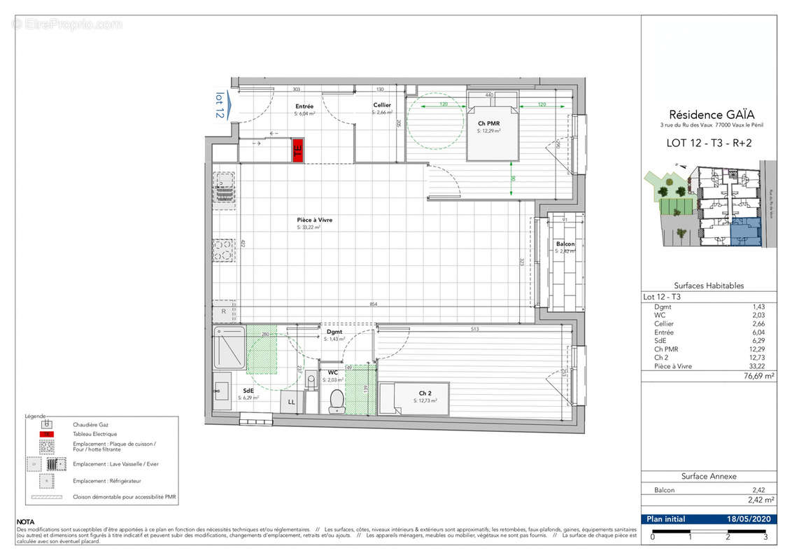 Appartement à VAUX-LE-PENIL