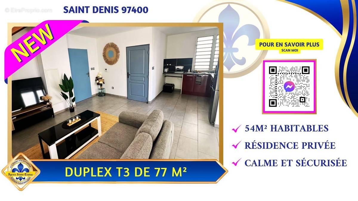 Appartement à SAINT-DENIS