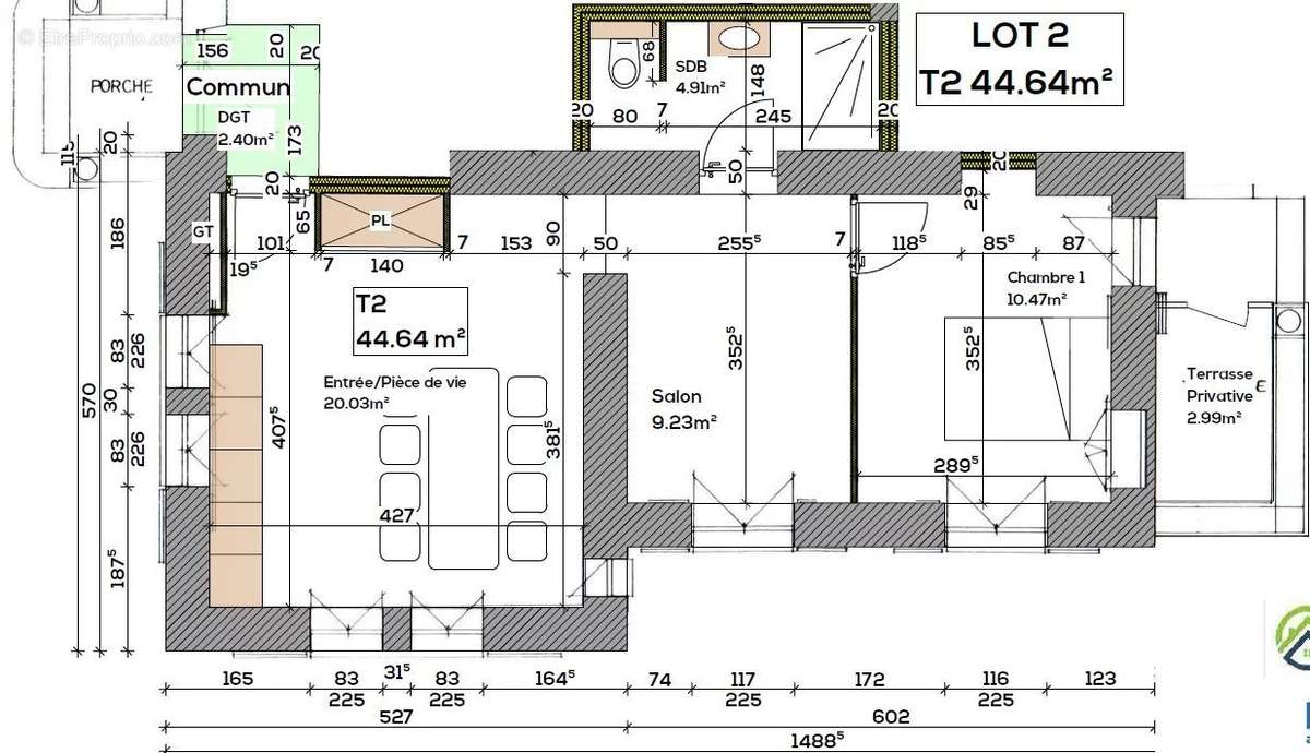 Appartement à CHALLES-LES-EAUX