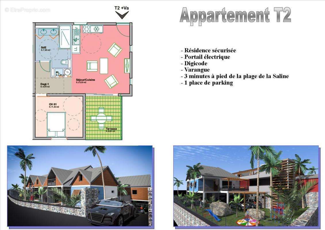 Appartement à SAINT-PAUL