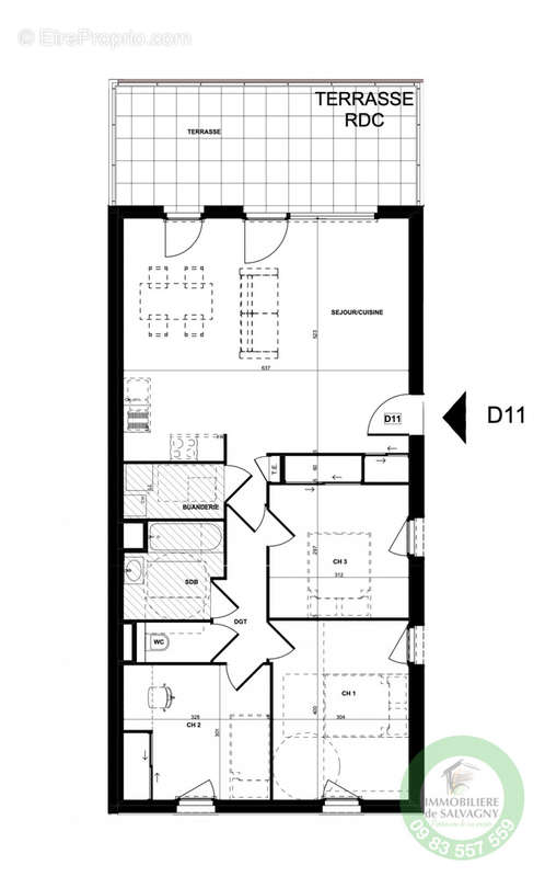 Appartement à LA TOUR-DE-SALVAGNY