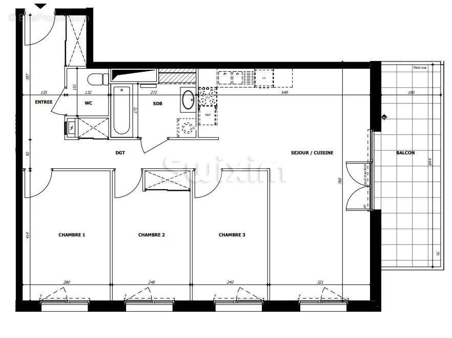 Appartement à LE BOURGET-DU-LAC