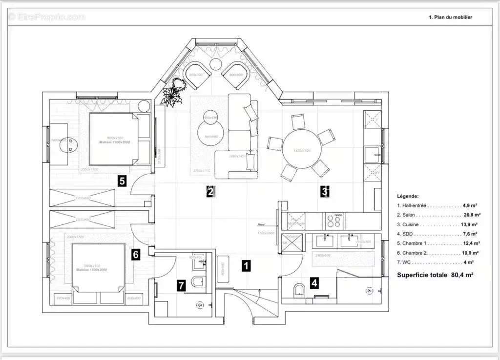 Appartement à VILLEFRANCHE-SUR-MER