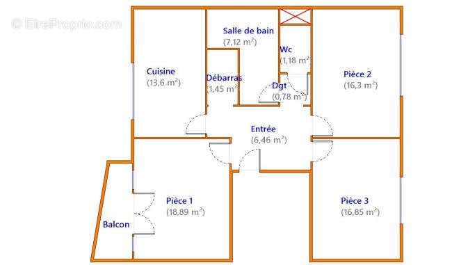 Appartement à FLAVIGNY-SUR-MOSELLE