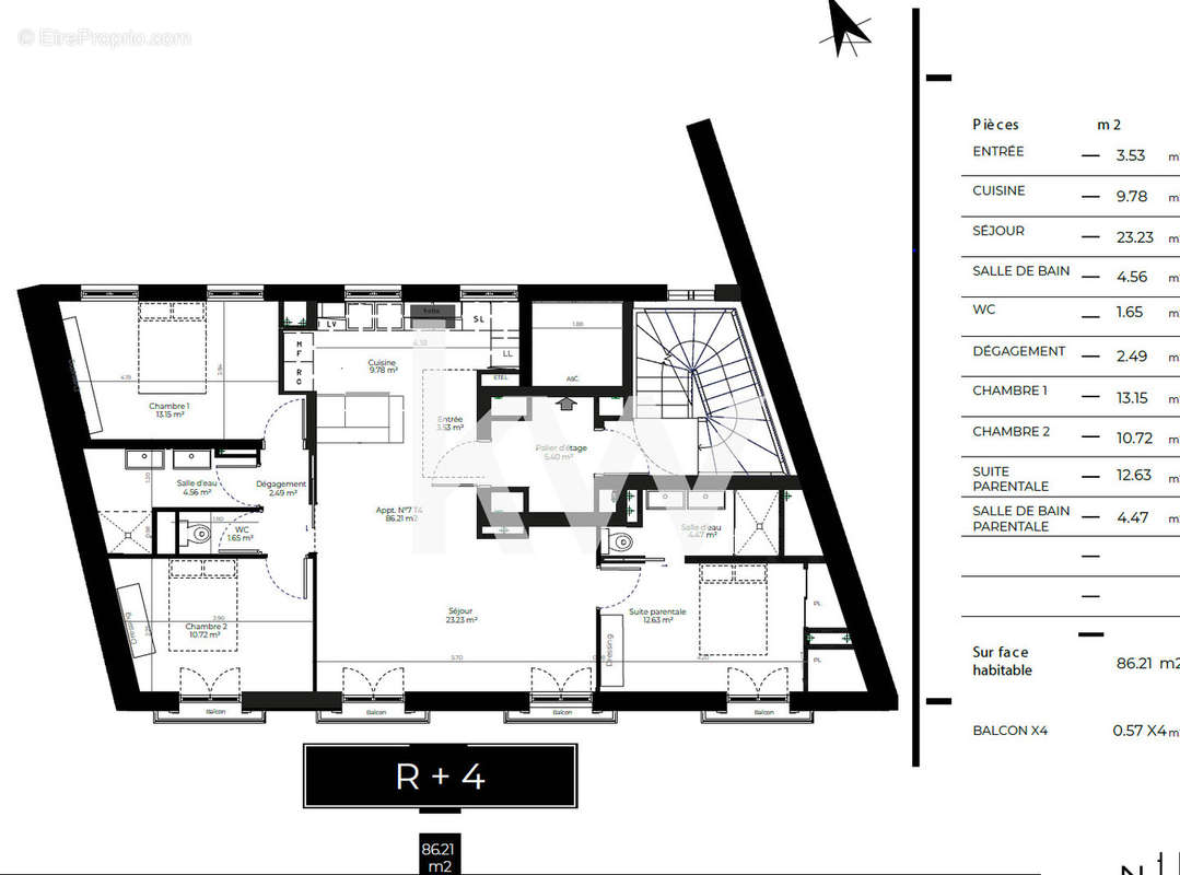 Appartement à NEUILLY-SUR-SEINE