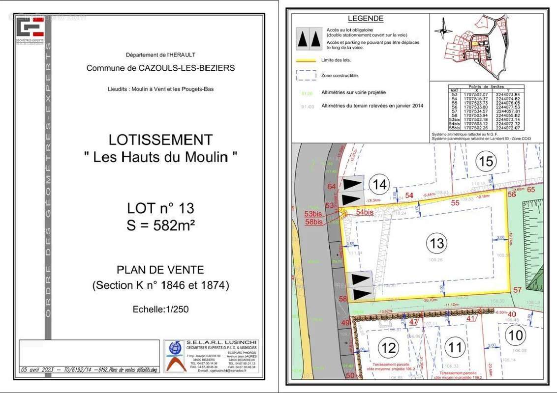 Terrain à CAZOULS-LES-BEZIERS