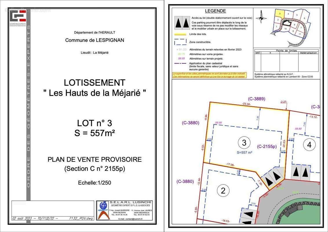 Terrain à LESPIGNAN