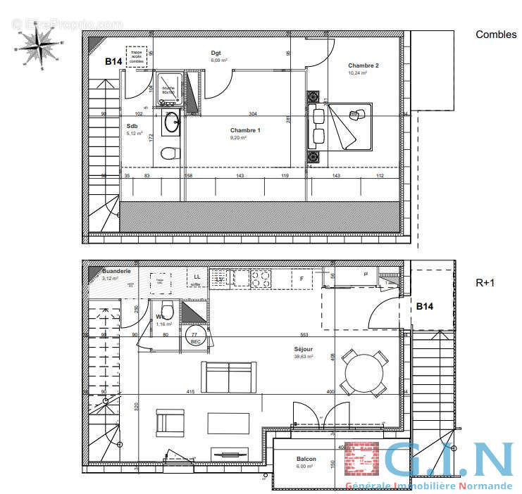 Appartement à CORMELLES-LE-ROYAL