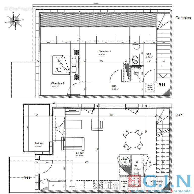 Appartement à CORMELLES-LE-ROYAL