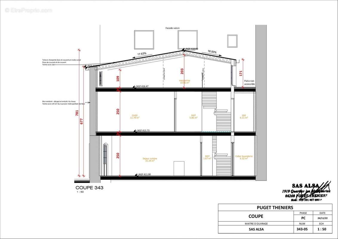 Appartement à PUGET-THENIERS