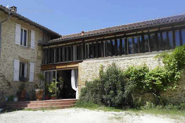 baie vitrée du patio - Maison à MARCIAC