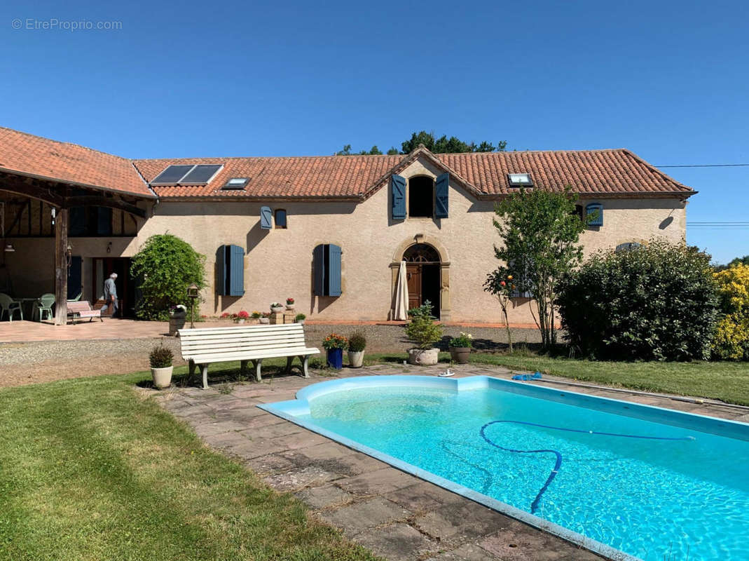 façade sud - Maison à MARCIAC