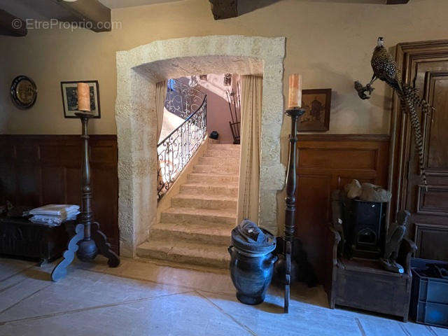 escalier en pierre - Maison à GIMONT