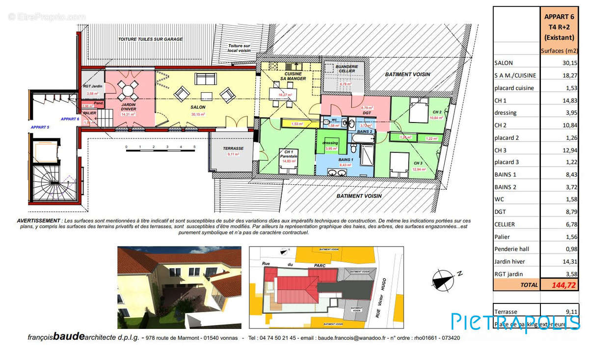 Appartement à CHATILLON-SUR-CHALARONNE