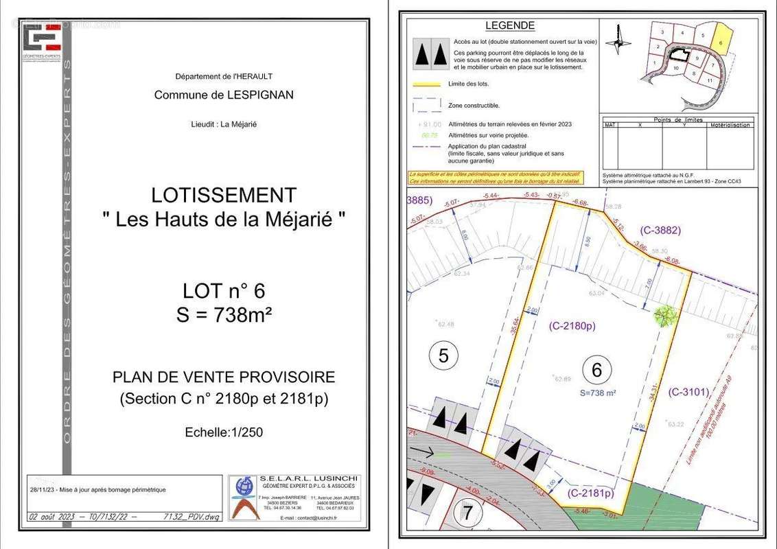 Terrain à BEZIERS