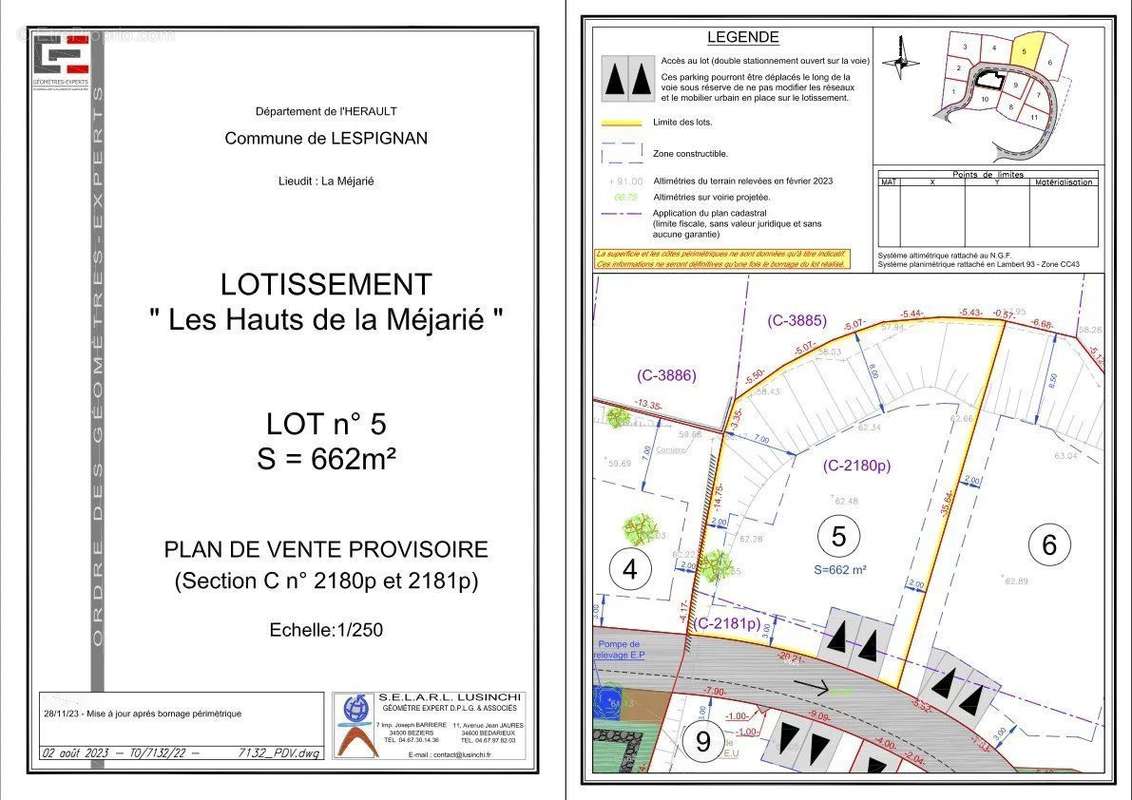 Terrain à LESPIGNAN