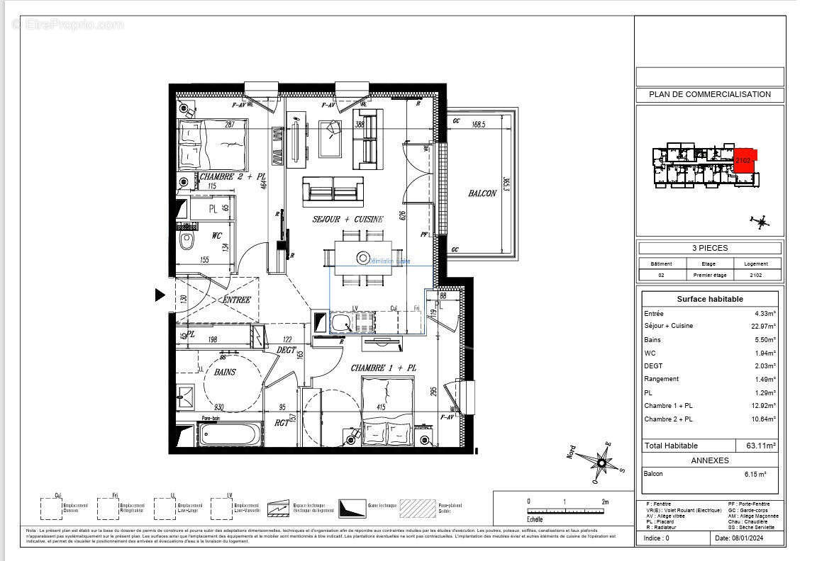 Appartement à PORNIC