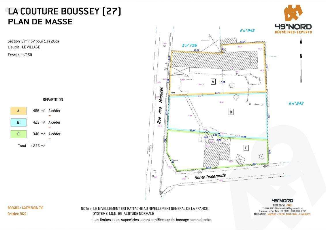 Terrain à LA COUTURE-BOUSSEY