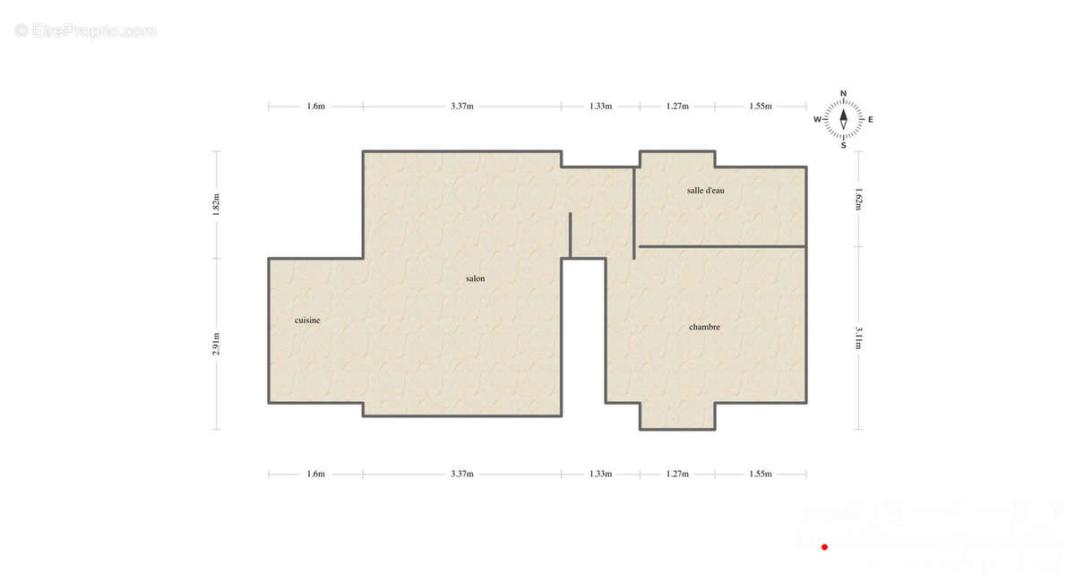 plan appartement - Appartement à LOCTUDY