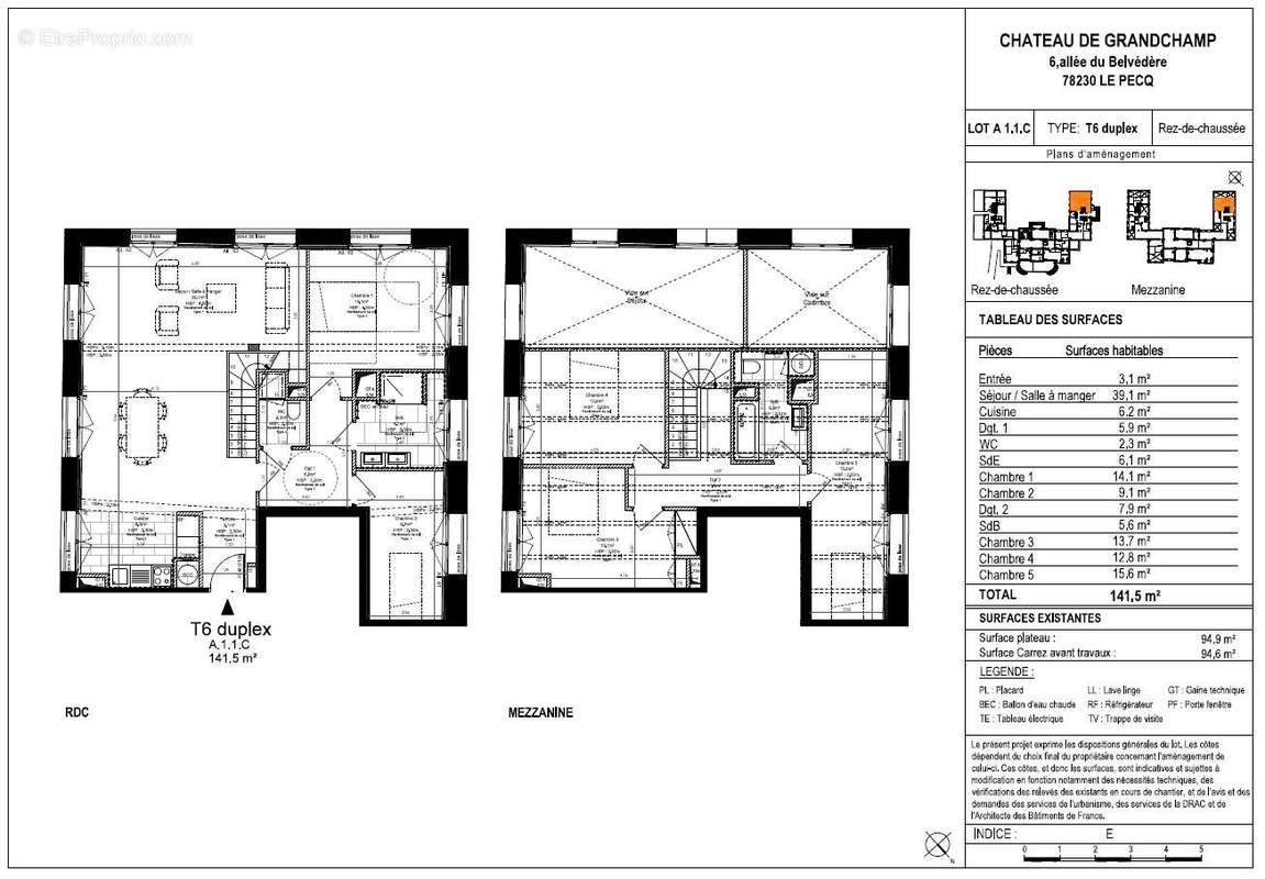 Appartement à LE PECQ