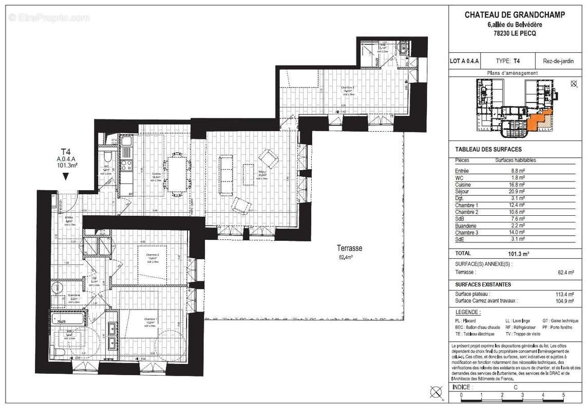 Appartement à LE PECQ