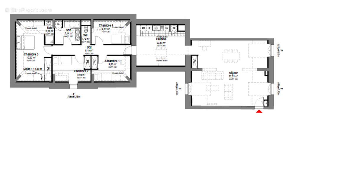 Appartement à FONTAINEBLEAU