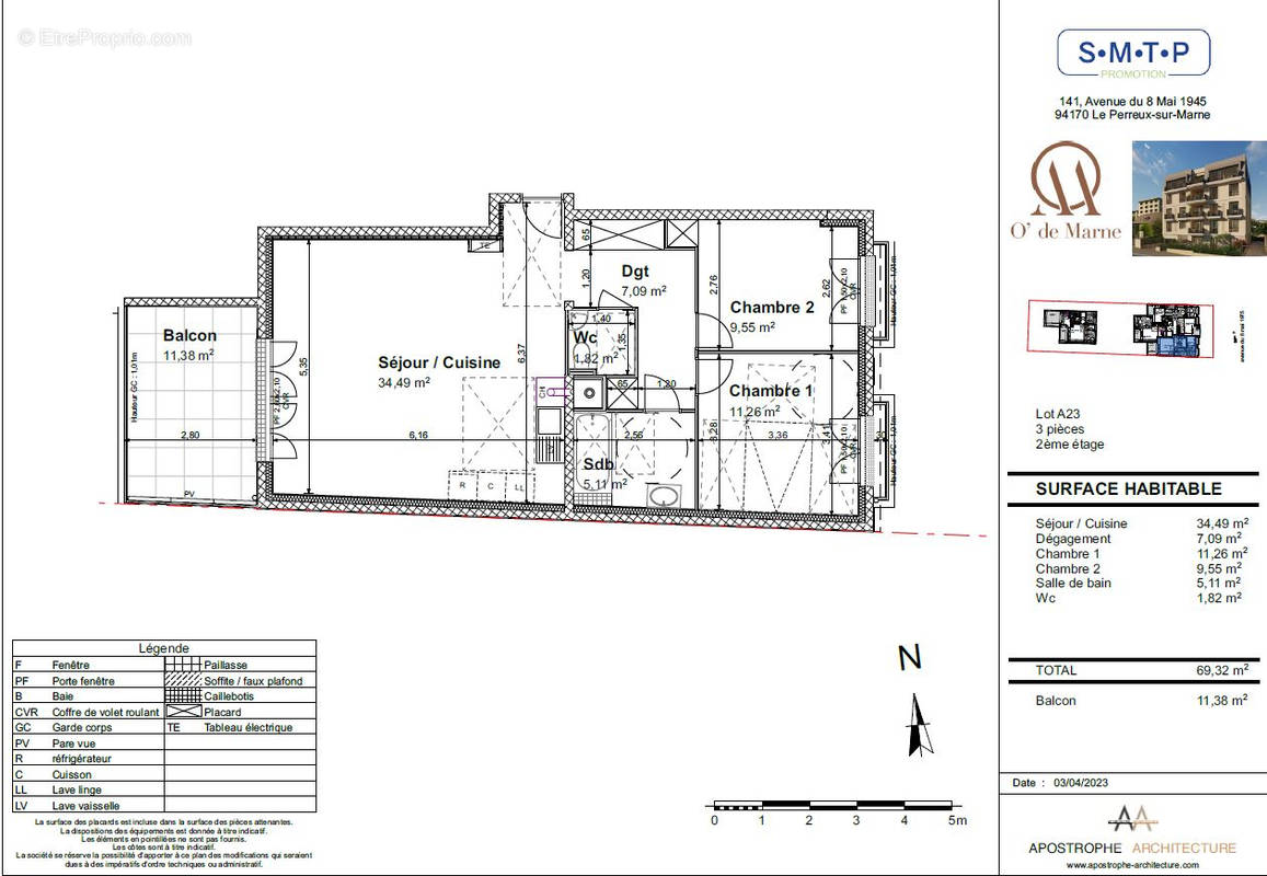 Appartement à LE PERREUX-SUR-MARNE